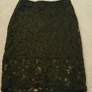 Forever 21 Black Lace Skirt Medium